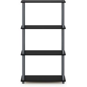 Garage Shelves 4-Tier Toolless Corner <b>Book</b> Shelf Open Storage for Living <b>Room</b> Home Office - Product Image 6
