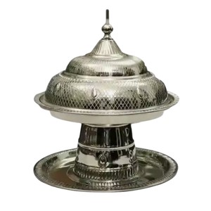 Handmade Stainless Steel Date Serving Bowl Luxury Style Khajoor <b>Pot</b> Eco-Friendly Custom Metal Chafing Dish For Hotels & Gift - Product Image 2