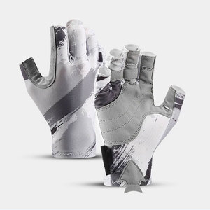 Gants de pêche haute performance pour hommes et femmes, antidérapants, protection UV, demi-doigts, pour activités de plein air et navigation - Product Image 1