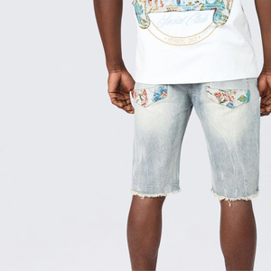 Pantalones Cortos de Mezclilla para Hombre a Precio de Fábrica, Cintura Alta, Casuales, Cómodos, Resistentes al Viento, Transpirables, Personalizados - Product Image 3