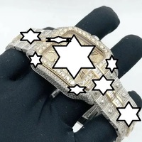 Nouvelle conception, montre mécanique de luxe faite à la main en acier inoxydable, boîtier carré, mouvement japonais, verre analogique, bouton poussoir, fermoir caché