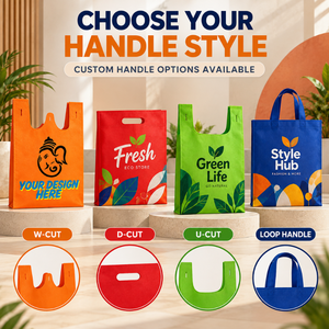 Sacs de courses imprimés de haute qualité en non-tissé |   Sacs fourre-tout réutilisables personnalisés, écologiques, recyclés, avec logo, plusieurs couleurs - Product Image 4