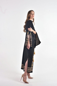 Women Cotton Embroidered Maxi <b>Dress</b> <b>Boho</b> Chic Floral Long Sleeve Loose Fit Casual <b>Summer</b> Beach <b>Dress</b> - Product Image 3