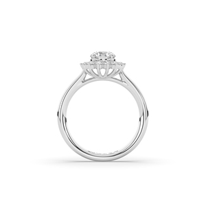 Anillo de oro de 14 quilates/10 quilates con diamante cultivado en laboratorio de 1.08 quilates, corte brillante redondo, estilo único, ligero y minimalista, para ella. - Product Image 3