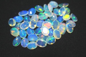 Opale Welo d'Éthiopie authentique, pierre précieuse naturelle, cabochon ovale, pierre de naissance d'octobre, certifiée par un tiers, avec jeu de couleurs - Product Image 2
