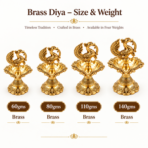 Soporte de latón indio al por mayor para lámpara de aceite Mayur con diseño de pavo real, estilo antiguo, accesorios para Pooja, decoración para templo de Diwali, portavelas - Product Image 3