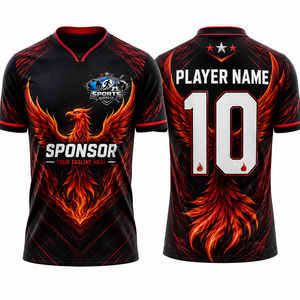 Uniforme de Fútbol Moderno al por Mayor, Malla de Poliéster Texturizada, Acabado Suave al Tacto, Resistente a los Rayos UV, Jersey Profesional para Partidos, Diseño Personalizado - Product Image 1