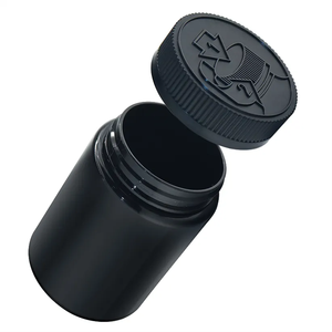Custom Eco-friendly PCR PET Jar with child resistant cap 4oz 6oz 8oz 10oz 12oz 14oz Storage Bottles Jars for hemp packaging