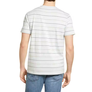 เสื้อยืดผู้ชายขายส่ง คุณภาพสูง ผ้าฝ้าย เสื้อยืดฤดูร้อนผู้ชาย สีพื้น ดีไซน์คอกลม เสื้อผ้าลำลองคลาสสิกสำหรับผู้ชาย - Product Image 3