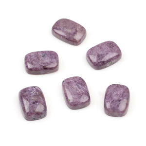 Cojín de charoita púrpura Natural de 10x14mm de alta calidad, cabujón con parte posterior plana, piedras preciosas sueltas, venta al por mayor, fabricación de piedras preciosas a granel - Product Image 2