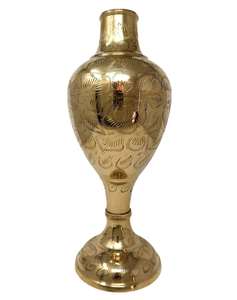 Florero de Latón con Acabado Dorado, Florero Metálico para Decoración del Hogar, Regalos, Sala de Estar, Mesa, Entrada - Product Image 6