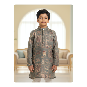 Kurta pour garçons, vêtements traditionnels indiens, vêtements de fête, tissu en rayonne, lavable, qualité d'exportation pour la fourniture en gros de vêtements - Product Image 4