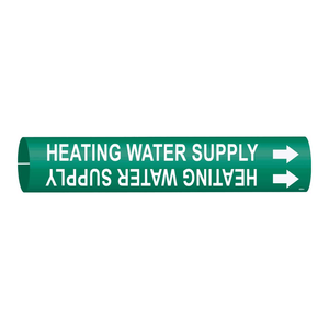 Marcador de Tuberías Brady Snap-On para Suministro de Agua Caliente, para Identificación de Tuberías en Interiores y Exteriores - Product Image 2
