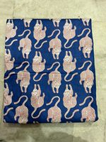 Tissu en coton biologique lavé et léger Kaya Loom, motif animalier imprimé à la main, pour sacs, vêtements, décoration intérieure, chemises et housses