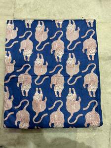 Tissu en coton biologique léger et écologique à motifs d'animaux indiens pour garçons – Matière imprimée Jaipur pour couvertures - Product Image 5