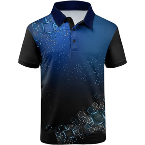 Logo personnalisé, design sur mesure, haute performance, doux, confortable, respirant, séchage rapide, tricoté, décontracté, impression par sublimation pour chemise - Product Image 1