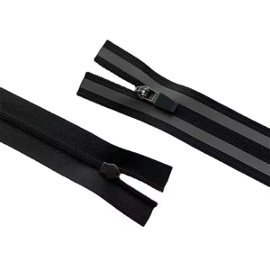 Vente en gros d'usine # 3 fermetures éclair invisibles en nylon avec bande réfléchissante pour poches de pantalon et vêtements de cyclisme avec poche à revers réfléchissante - Product Image 1
