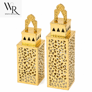 Luxury Silver Metal Minaret Ornament Set for Ramadan Decoration Islamic Home Decor <b>Eid</b> Mubarak <b>Gift</b> Mosque Figurine Minaret - Product Image 6