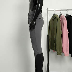 Pantalones de Montar a Caballo de Alta Calidad al por Mayor, Personalizados, de Cintura Alta, con Asiento Completo de Silicona - Product Image 5