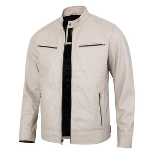 Chaqueta de Motocicleta de Cuero Unisex Ligera, Resistente al Viento, para Todas las Temporadas, Talla Grande, con Forro Interior Transpirable para Viajes - Product Image 5