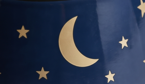 Gamelle Moderne Anti-Renversement en Métal Émaillé Motif Lune et Étoiles pour Chien et Chat, avec Base Antidérapante en Caoutchouc – Vente en Gros - Product Image 5