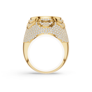 Anillo de Compromiso Aurum Diam con Tres Diamantes Cultivados en Laboratorio, Plata 925, Corte Brillante, Engaste de Garra, Certificado EGL, Estilo Hip Hop, para Fiesta o Boda - Product Image 4