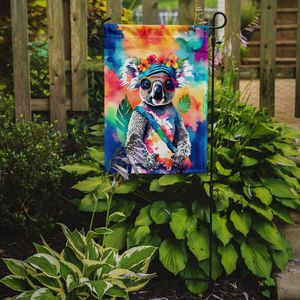 Hippie Animal Koala Jardin Drapeau Multicolore Boîte Aux Lettres Décoratif Cour Bannière pour Patio Oeuvre Fleur Lits-Jardin Taille - Product Image 2