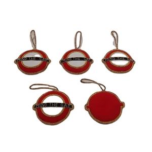 Hecho a mano dorado Zari bordado con cuentas trabajo adornos colgantes de Navidad nuevo diseño increíble decoración del hogar Accesorios de soporte - Product Image 1