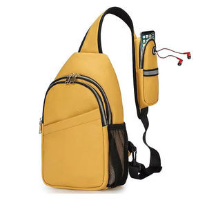 Mochila de viaje unisex personalizada, impermeable, convertible, bandolera, mochila cruzada para el pecho, mochila de día, bandolera para hombre. - Product Image 2