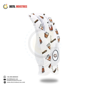 Guante de Golf Duradero, Resistente al Sudor, Ligero, Antideslizante, Elástico, para Mano Izquierda, con Estampado Digital, de Cuero Cabretta, Transpirable, Unisex, Deportivo - Product Image 3