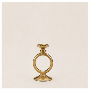 Modern <b>Circular</b> Gold Taper Candle Holder Metal Candlestick Stand for Home Table Centerpiece Wedding and Party Events Supply - Product Image 3