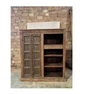 Armoire de rangement de cuisine en bois massif avec étagères et portes pour l'aménagement intérieur de la salle à manger - Product Image 2