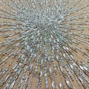 Tela de Tul con Lentejuelas y Bordado de Perlas Amarillas Elegantes al por Mayor para Vestidos de Novia, Vestidos de Fiesta y Alta Costura - Product Image 4