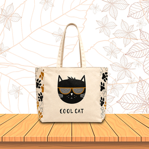 <b>Extra</b> <b>Large</b> Canvas Shopping Tote <b>Bag</b> with Custom Logo-<b>Gift</b> - Product Image 1