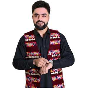Chaleco Afgano Hecho a Mano para Hombre, Chalecos y Chaquetas Clásicas Bordadas, Ropa Tradicional Formal, Suministro al por Mayor, Servicios OEM - Product Image 2