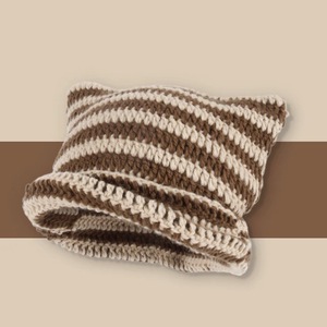 MILIENZ OEM Custom Logo Pattern <b>Beanie</b> <b>Women</b> Adult Fashion Jacquard <b>Black</b> Winter Hats Wind Proof Skull Acrylic Sports Hip Hop - Product Image 3