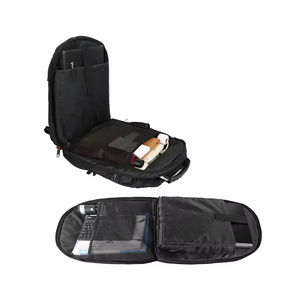 Sac à dos de voyage pour homme grande capacité, authentique, avec port USB et doublure en polyester tendance pour ordinateurs portables – Vente en gros directe usine - Product Image 2