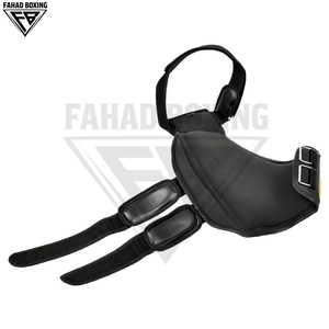Protège-jambes de boxe durables en gros : Protection améliorée contre les chocs et finition élégante, protège-cuisses personnalisables à motif jaune - Product Image 3