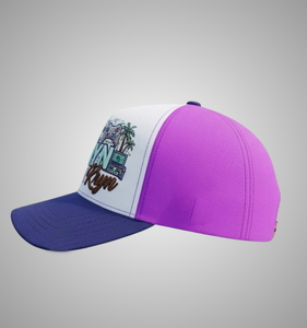 Casquette de camionneur brodée OEM, maille bleue, ajustable, unisexe, décontractée, design 6 panneaux, logo frontal - Product Image 2