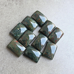 Pierre précieuse Calibrated Gemstone de qualité AAA+ en hématite rectangulaire, cabochon à dos plat, pour la fabrication de bijoux - Product Image 5