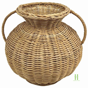 Florero Moderno Ecológico de Mimbre Vintage, Florero Decorativo de Mimbre Natural Tejido a Mano, Decoración del Hogar, Proveedor de Vietnam, OEM, ODM - Product Image 5