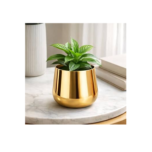 Brass Planter Pot Handicrafts Planter Pot Flower Pot Decorative Home Garden Balcony Decoration Pieces - Product Image 1