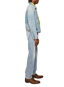 ผู้ผลิต OEM เสื้อผ้าเดนิมผู้ชาย เสื้อแจ็คเก็ตเดนิมแขนยาว เสื้อผ้าลำลองสไตล์สตรีท แจ็คเก็ตยีนส์ติดกระดุมแบบดิสเทรสสำหรับผู้ชาย - Product Image 3