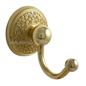 New Design Antique Brass Decorative Door Hook Embossed Design Decorative Coat Hook Newest Design Coat Hook