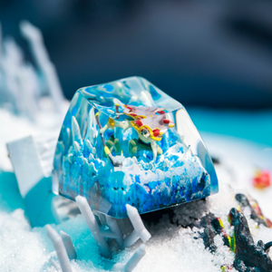 Keycaps Artisanat Forêt Mystique, Keycaps Artisanat Personnalisé, Keycaps Anime Mignons, Keycaps Verts, Ensemble de Keycaps, Keycaps en Bois - Product Image 5