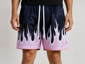 Pantalones Cortos de Baloncesto Personalizados para Hombre, Pantalones Deportivos de Malla, Cintura Elástica de Poliéster, Ropa de Gimnasio Cómoda, Diseño Sublimado Personalizado - Product Image 3