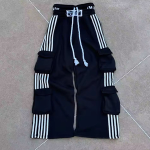 Conjunto de Ropa Deportiva Y2K Personalizada, Sudadera Holgada de Felpa Gruesa y Pantalones Cargo de Pierna Ancha con Múltiples Bolsillos, Venta al Por Mayor - Product Image 5