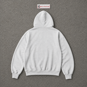 Sweat à capuche zippé oversize argenté pour homme, style streetwear, imprimé graphique Wanted, épaules tombantes, fermeture éclair intégrale, style décontracté - Product Image 6