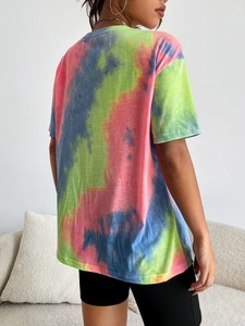 Nouvelle Arrivée 2026 – T-shirt Tie-Dye pour Femme, Personnalisable avec Logo, Vente en Gros, 100 % Coton - Product Image 2