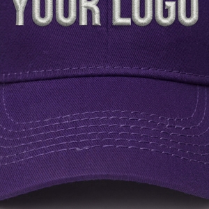 Gorra de Béisbol Personalizada de 5 Paneles con Marco en K para Hombre, Diseño Bicolor Común, Visera Curva Estructurada, Logotipo Bordado en 3D, en Blanco - Product Image 6